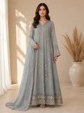 Celeste Mist Embroidered Anarkali Set