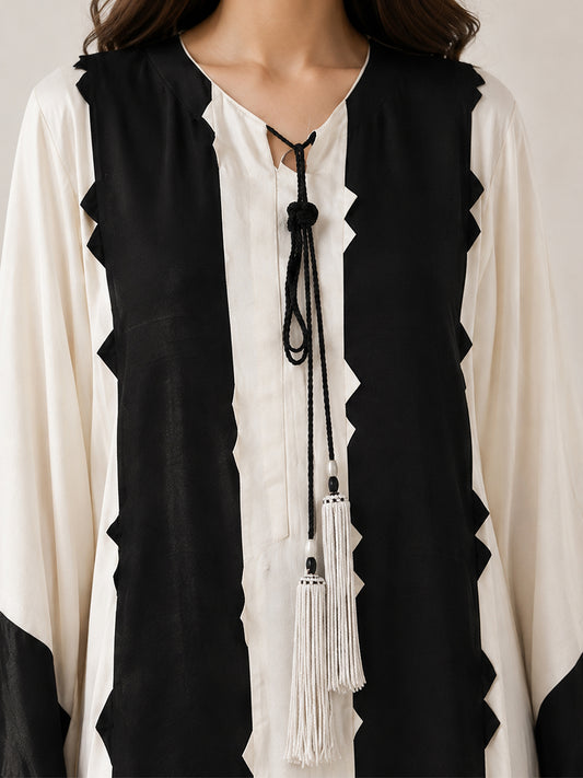 Noir Ivory Kaftan Set