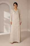 Ivory Hand-Embellished Luxury Kaftan Gown