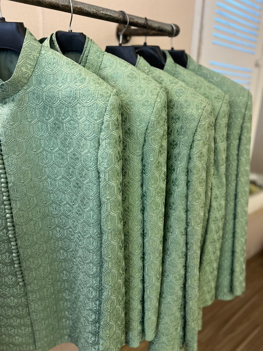 Textured Jacquard Prince Coat